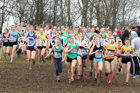 Womens under-17s, 2020 British Athletics Inter Counties Cross Country Champs., Prestwold Hall, Loughborough. Photo: David T. Hewitson/Sports for All Pics